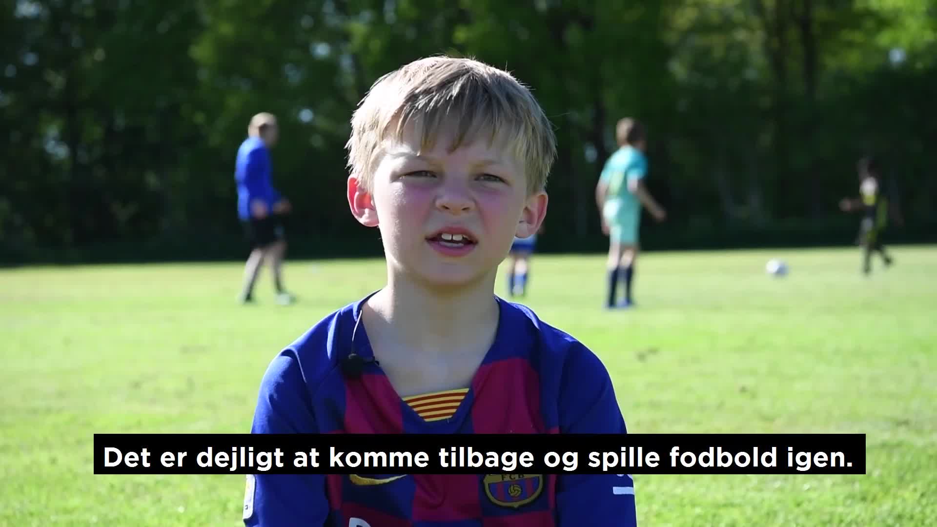 9-årige Harald har holdt 'kæmpe lang' corona-pause fra fodbold
